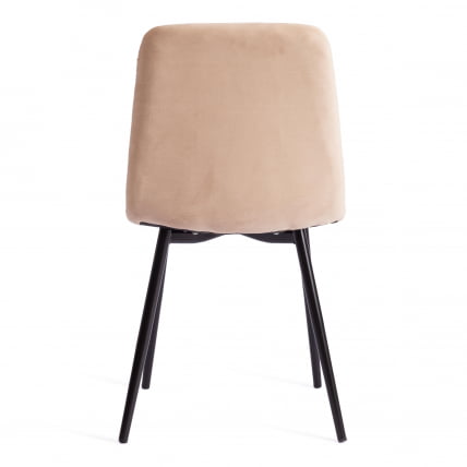 Стул CХИЛЛЙ МАКС Велюр/металл , 45 х 54 х 90 см , бежевый/черный / CHILLY MAX_3