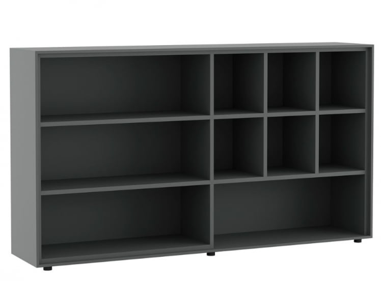 Шкаф средний ДЭЛИ ДЛИ37252012 Эбен Антрацит / DALI DLI37252012_1