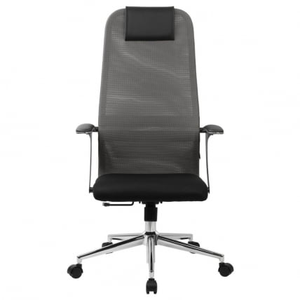 Кресло руководителя БРАБИКС ПРЕМИУМ Ултимате ЕКС-801 хром Черное/серое / BRABIX PREMIUM Ultimate EX-801_4