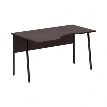 Стол эргономичный левый ИМАГО Плус СА-2П(Л) Венге Магия Черный / IMAGO Plus СА-2P(Л)_0