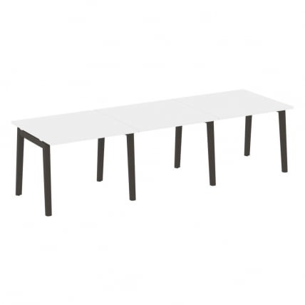 Стол переговорный (3 столешницы) ОНИКС ВООД ОВ.ПРГ-3.1 Белый Бриллиант/Темный / ONIX WOOD OW.PRG-3.1_0