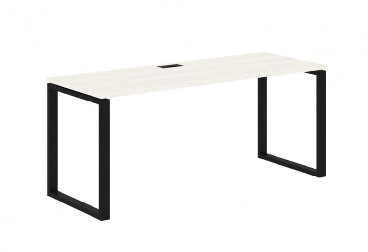 Стол письменный ЕДИС ЕКСТ 1767 Ясень Траун Черный / EDIS EQST_0