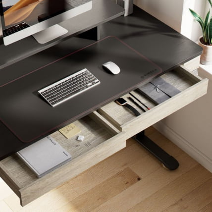 Стол для компьютера c электрической регулировкой по высоте и 2 ящиками ЕУРЕКА ЕРК-ЕД-И55-ОГ / c EUREKA ERK-ED-I55-OG_10