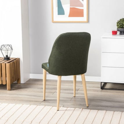 Стул Ален темно-зеленый/нат.дуб / Alen_3