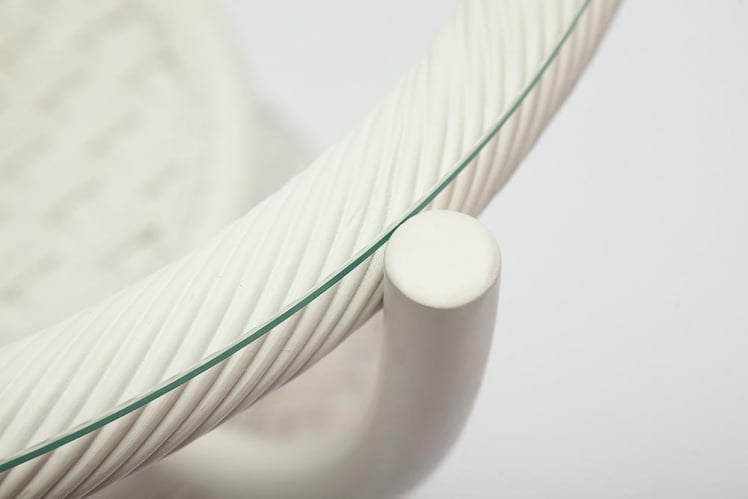 Столик кофейный Андреа ротанг, Д60х50см, ТCХ Вхите (белый) / Andrea D60х50см, TCH White_1