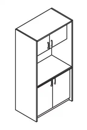 Мини-кухня СCБ 120.1 Дуб сонома светлый Металлик / SCB_1
