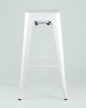 Стул барный Толикс Белый / Tolix_2