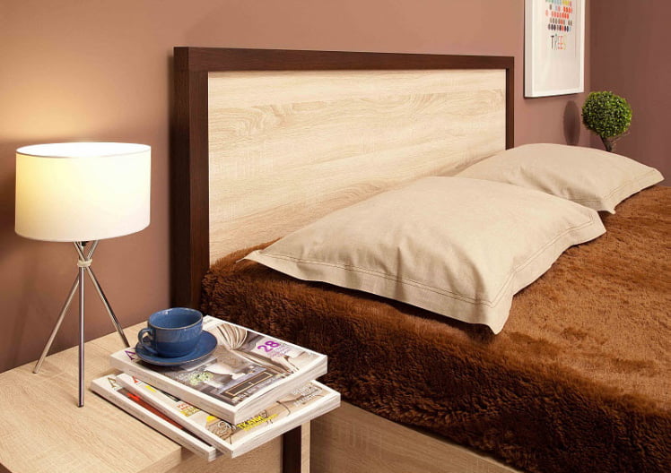 Кровать (900) БАУХАУС 5 Бодега светлый / BAUHAUS_2