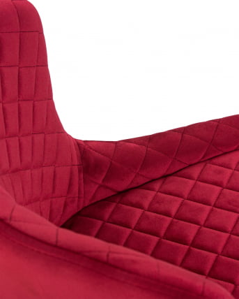 Стул полубарный ДОБРИН CХРИСТИАН 65  Бордовый велюр В108-85 / DOBRIN CHRISTIAN V108-85_7