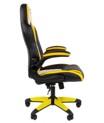 Кресло геймерское CХАИРМАН ДРАЙВ (ГАМЕ) 15 черный/желтый/белый / CHAIRMAN (GAME)_2