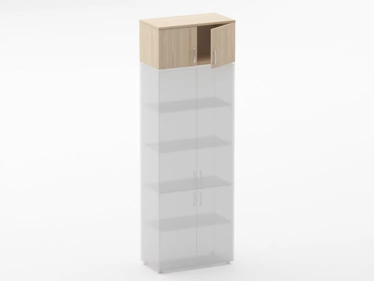 Антресоль широкая Глассй 6.04.131 Орех / Glassy_1