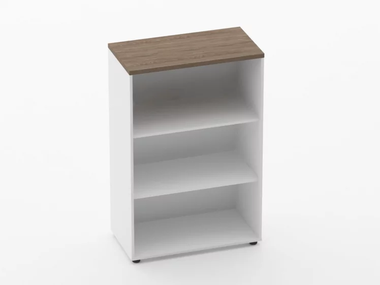 Шкаф 2 широкий открытый Дека 10.12.101 Дуб Верцаска/Белый / Deka_0