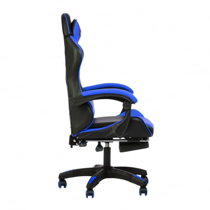 Кресло 1206 КИНГКУЕЕН цвет черный/синий с массажем 1206-блаcк-блуе-масс / KINGQUEEN 1206-black-blue-mass_4