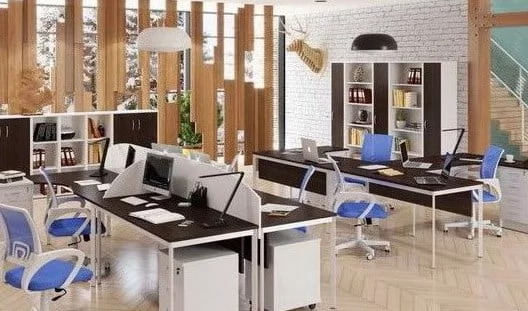 Стол прямой ИМАГО-С СП-3С венге магия белый полуматовый / IMAGO-S СП-3S_1