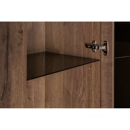 Шкаф витрина Лофт 500 см Дуб Табак / Loft_8
