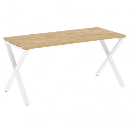 Стол рабочий ЛОФТ ВР.Л-СРКС-4.7 Металл белый Тиквуд светлый / LOFT VR.L-SRX-4.7_0