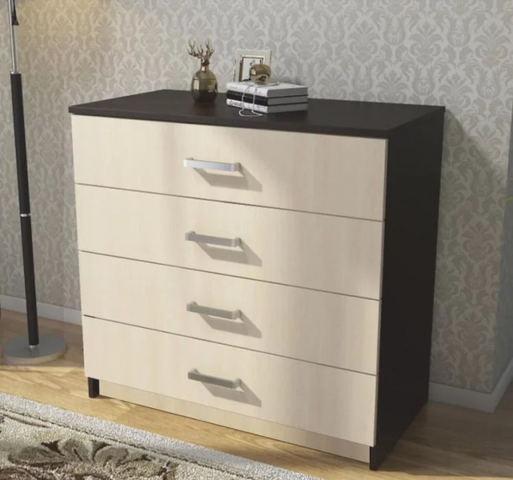 Комод КМ-021 Дуб молочный/венге_1