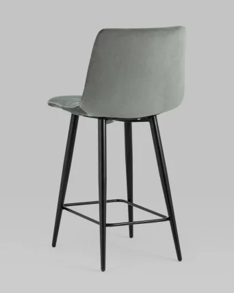 Стул полубарный Джанго велюр Серый_4