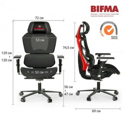 Компьютерное кресло (для геймеров) Еурека Тйпхон ЕСЛ-ГC05-БУ / Eureka Typhon ESL-GC05-BU_19