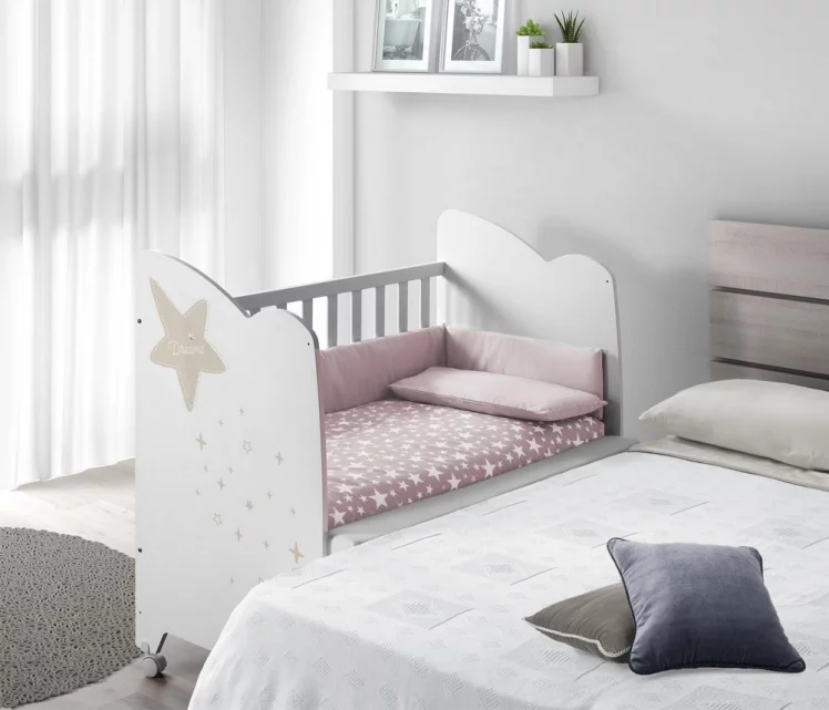 Кроватка 120кс60 Микуна Естела Вхите/Грей / 120x60 Micuna Estela White/Grey_4