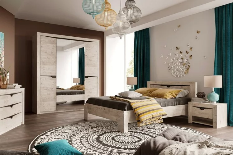 Кровать 900 Соренто 20 Дуб бонифаций_4