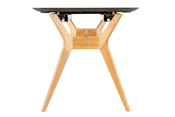 Стол раскл. Нарвик Гласс 120-150 Аутоматиc Натур/Дэрк матте гласс / Glass Automatic Natur/Dark matte glass_9