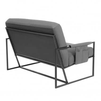Диван Чарли ЛУКС Д/Чарли Люкс экокожа , Шарп Графит / Charli LUX Sharp_2