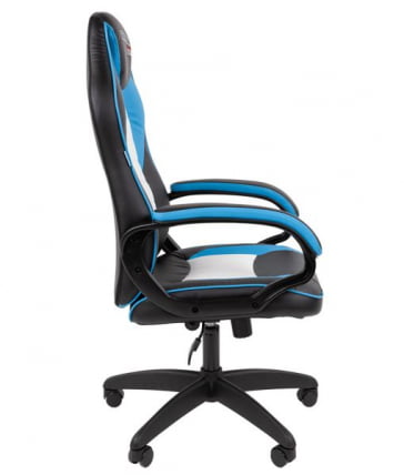 Кресло геймерское CХАИРМАН ДРАЙВ (ГАМЕ) 16 черный/голубой/белый / CHAIRMAN (GAME)_2