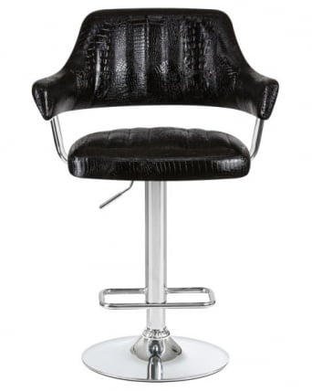 Стул барный ДОБРИН CХАРЛЙ (черный крокодил) 2 шт / DOBRIN CHARLY_6