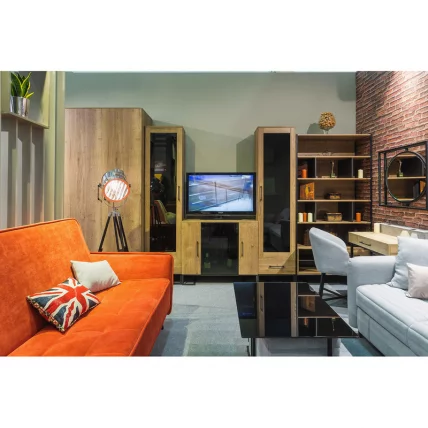 Шкаф витрина Лофт 500 см Дуб Натур / Loft_1