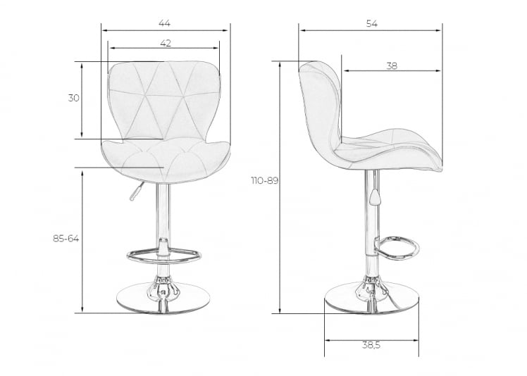 Стул барный ДОБРИН БАРНИ Коричневый / DOBRIN BARNY_9