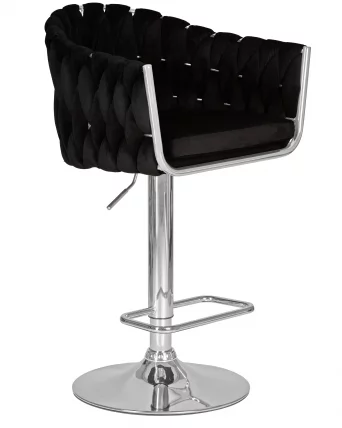 Стул барный ДОБРИН МАРCЕЛ Черный велюр МДЖ9-101 / DOBRIN MARCEL MJ9-101_1