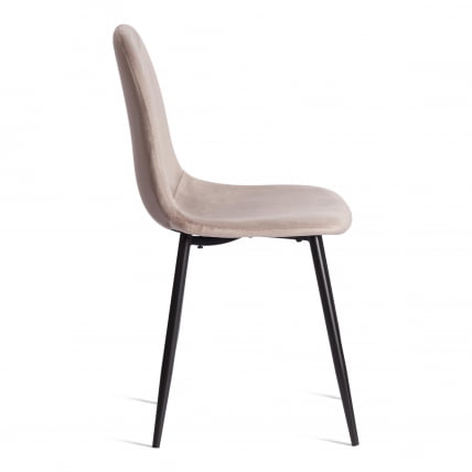 Стул БРЕЕЗЕ (мод. 4724) Велюр/металл , 44 х 53 х 87 см, Коффее (кофейный) ХЛР9 / черный / BREEZE (mod. Coffee HLR9_1