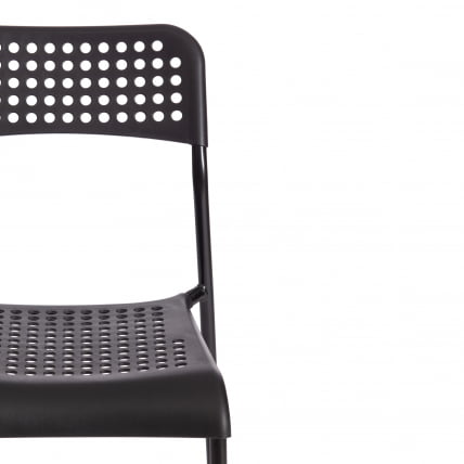 Стул АДДЕ (мод. C-049) металл/пластик, 39 х 49 х 78 см, Блаcк (черный) / ADDE (mod. C-049) Black_5