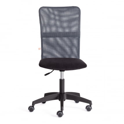 Кресло СТАРТ флок/ткань, черный/серый, 35/В-12 / START 35/W-12_3