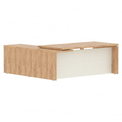 Стол руководителя правый Торр ЛУКС ТЛCТ 2020 Р Дуб Бофорд Латте / Torr LUX TLCT R_0