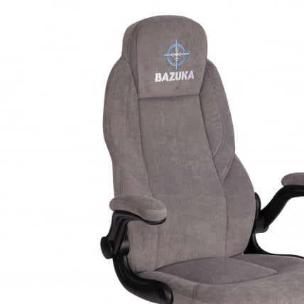 Кресло БАЗУКА флок , серый, 29 / BAZUKA_10