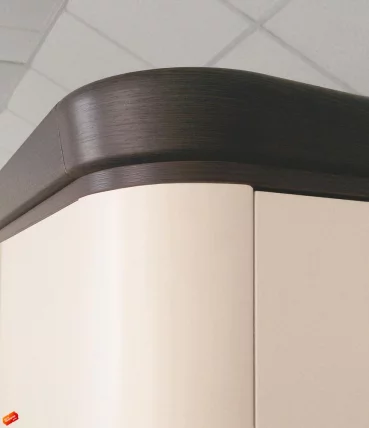 Шкаф четырехдверный с зеркалом Катрин 92.14 Дуб венге Белый песок Браун вуд_5