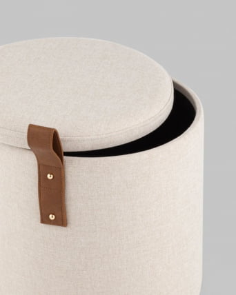 Пуф с ящиком Эркки КСС белый / XS_2