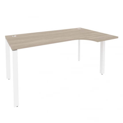 Стол эргономичный правый на П-образном м/к ОНИКС О.МП-СА-1Р Дуб Аттик/Белый / ONIX O.MP-SA-1R_0
