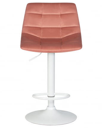 Стул барный ДОБРИН ТАИЛОР ВХИТЕ Пудрово-розовый велюр МДЖ9-32 / DOBRIN TAILOR WHITE MJ9-32_5