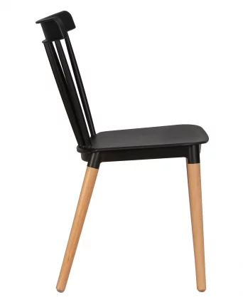 Стул обеденный ДОБРИН ТХЕО ножки светлый бук черный Б-03 / DOBRIN THEO B-03_2