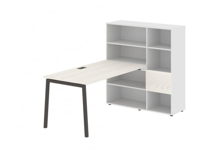 Рабочая станция ЕДИС ЕЛРСТ 1215 Ясень Траун Мокко Белый / EDIS ELRST_0