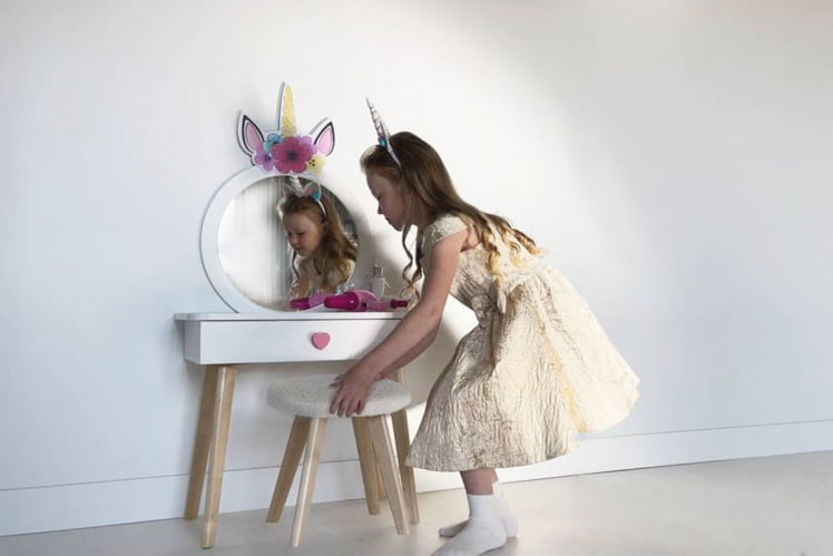 Набор детский Единорожка МК-0020 Белое дерево/белый (плюш) / MK-0020_15