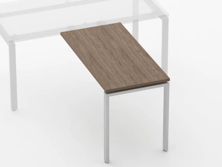 Брифинг-приставка для стола на П-обр.опорах Дека 7.10.12 Дуб Верцаска / Deka_1