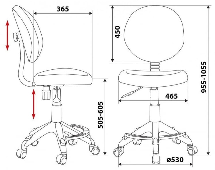 Кресло детское Бюрократ КД-В6-Ф/АКУА голубой аквариум сетка (пластик белый) / KD-W6-F/AQUA_5