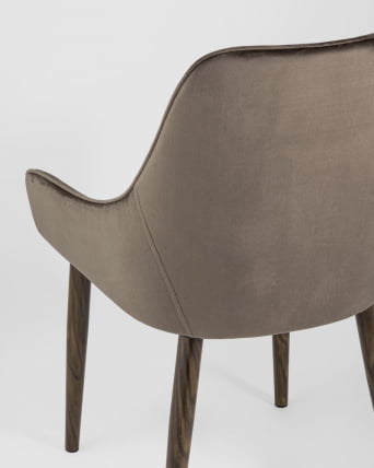 Стул Диана велюр Коричневый_6