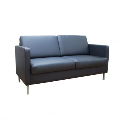 Диван офисный Эндер тройной черный Екотекс 3001 / Ecotex_0