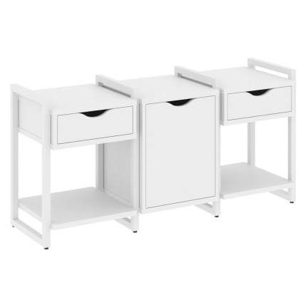 Тумба на регулируемых опорах наборная. Вариант №6 ЛОФТ ВР.Л-ТН-6.О Металл белый Белый Бриллиант / LOFT VR.L-TN-6.O_0