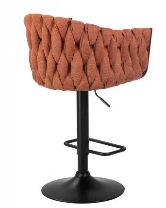 Стул барный ДОБРИН ЛЕОН Оранжевая ткань ЛАР 275-27 / DOBRIN LEON LAR_3
